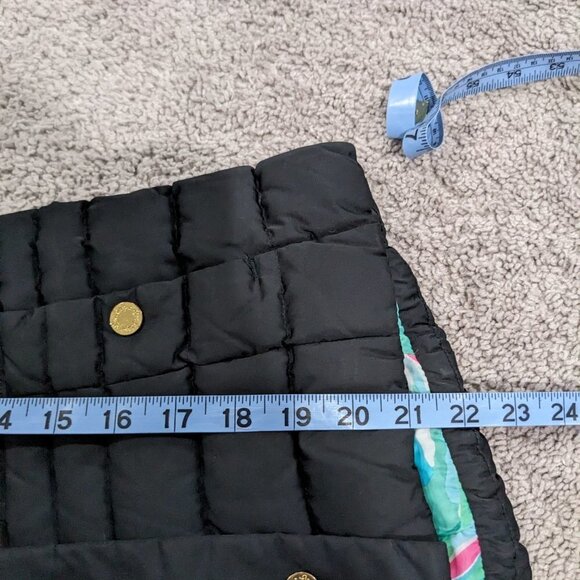 Lilly Pulitzer Isabelle Down Puffer Vest Black Size XXS - Picture 8 of 8